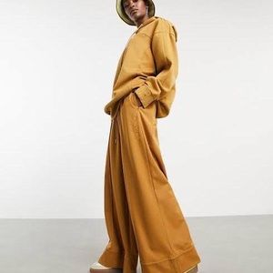SOLD - NEW & UNWORN Ivy Park Women's Tan Adidas Wide Leg Pants, Size S